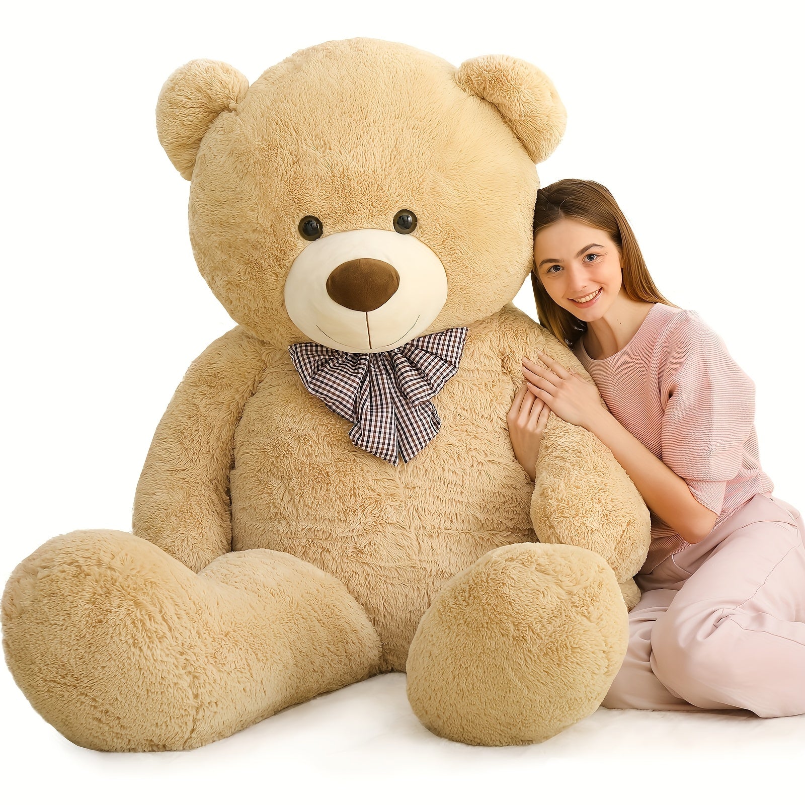 Maogolan Big Teddy Bear 6 Feet, Life Size Huge Teddy Bear Plush Stuffed Animal, Adorable And Soft Teddy Bear Gift for Christmas, Valentines, Birthday, Or Long Distance