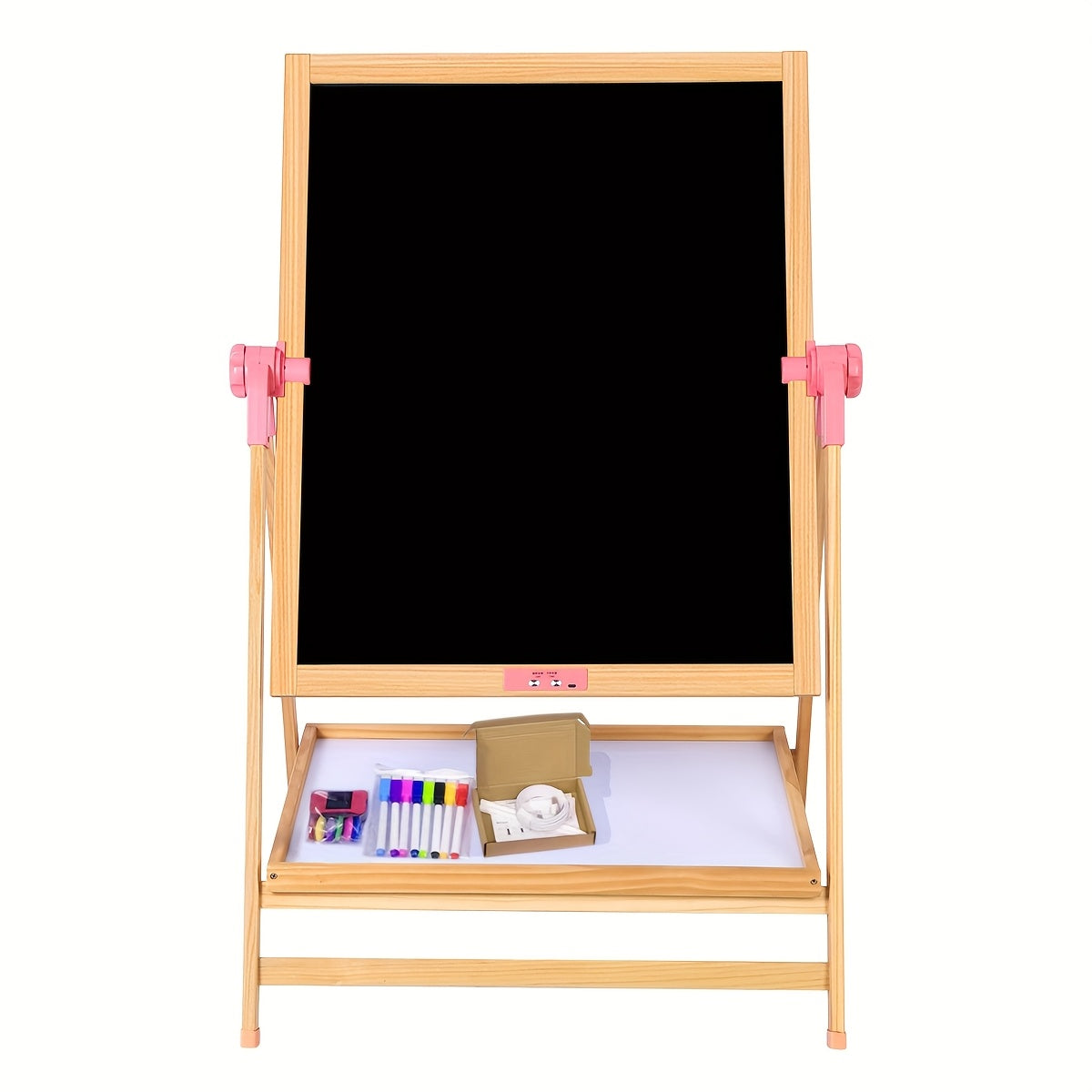 One Colorful LCD Writing Tablet Designed for Children, Featuring a Dual-Sided Writing Surface, an Electronic Whiteboard, And an Adjustable Stand Suitable for Home, Office, And Classroom Settings, Perfect for Teaching, Drawing, And Writing
