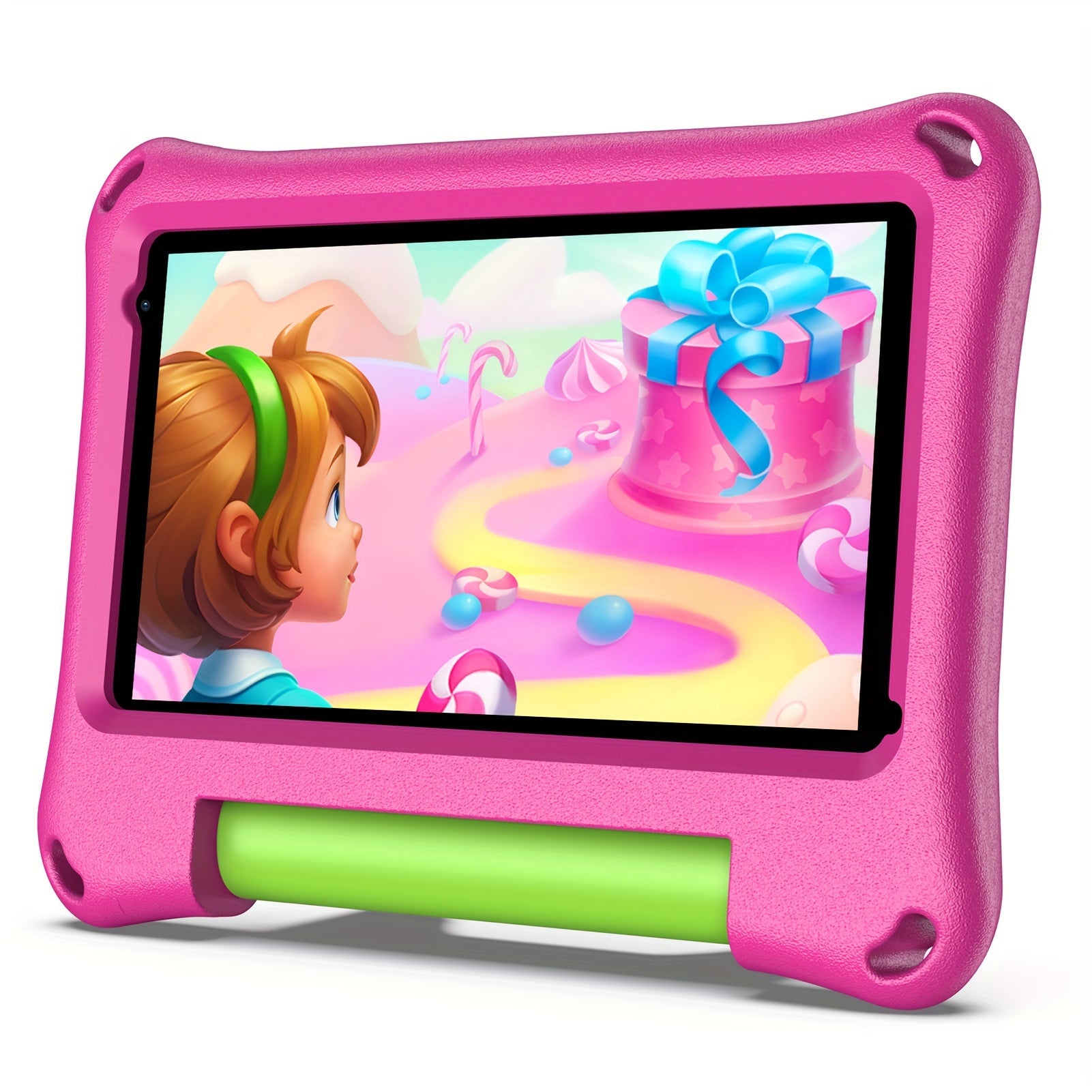 Portable 7-Inch Kids Tablet with Android 11, Featuring 32GB of Internal Storage And 4GB of RAM (Expandable with an Additional 2GB), Wifi Connectivity, GMS Support, Educational Content, Parental Controls, a Silicone Sleeve, a Quad-Core Processor