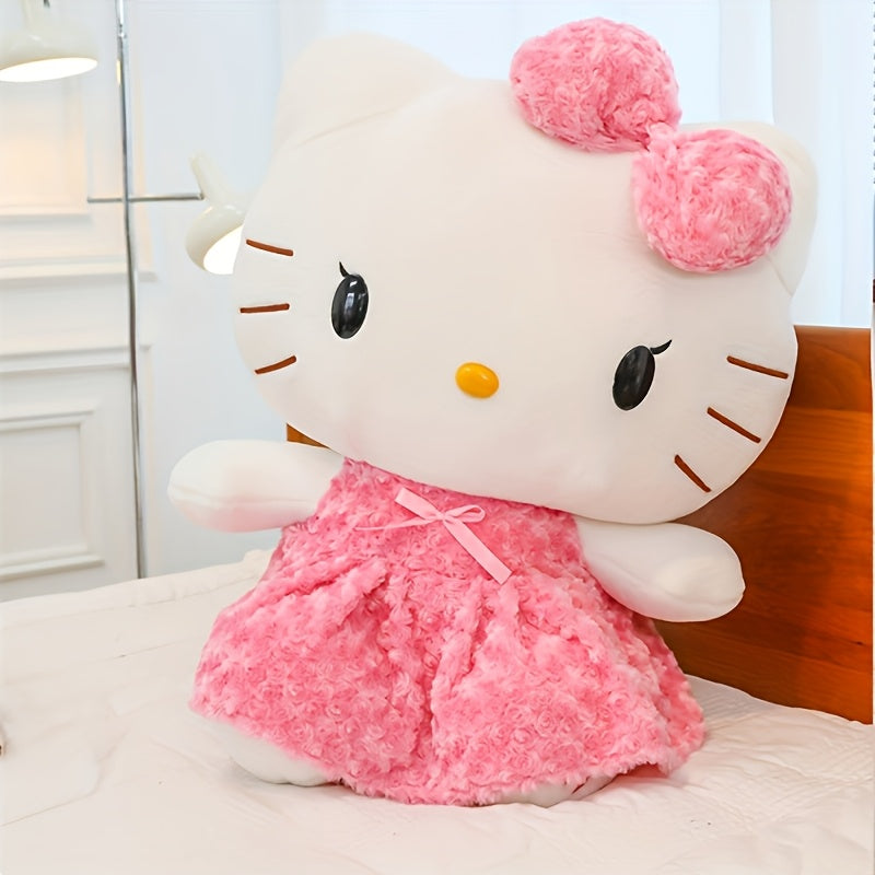 Sanrio 5pcs Kawaii Hello Kitty Large Doll Rose Hello Kitty Melody Doll Plush Toy Party Best Choice for Birthday And Festival Gifts