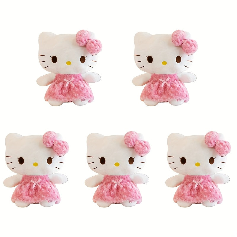 Sanrio 5pcs Kawaii Hello Kitty Large Doll Rose Hello Kitty Melody Doll Plush Toy Party Best Choice for Birthday And Festival Gifts