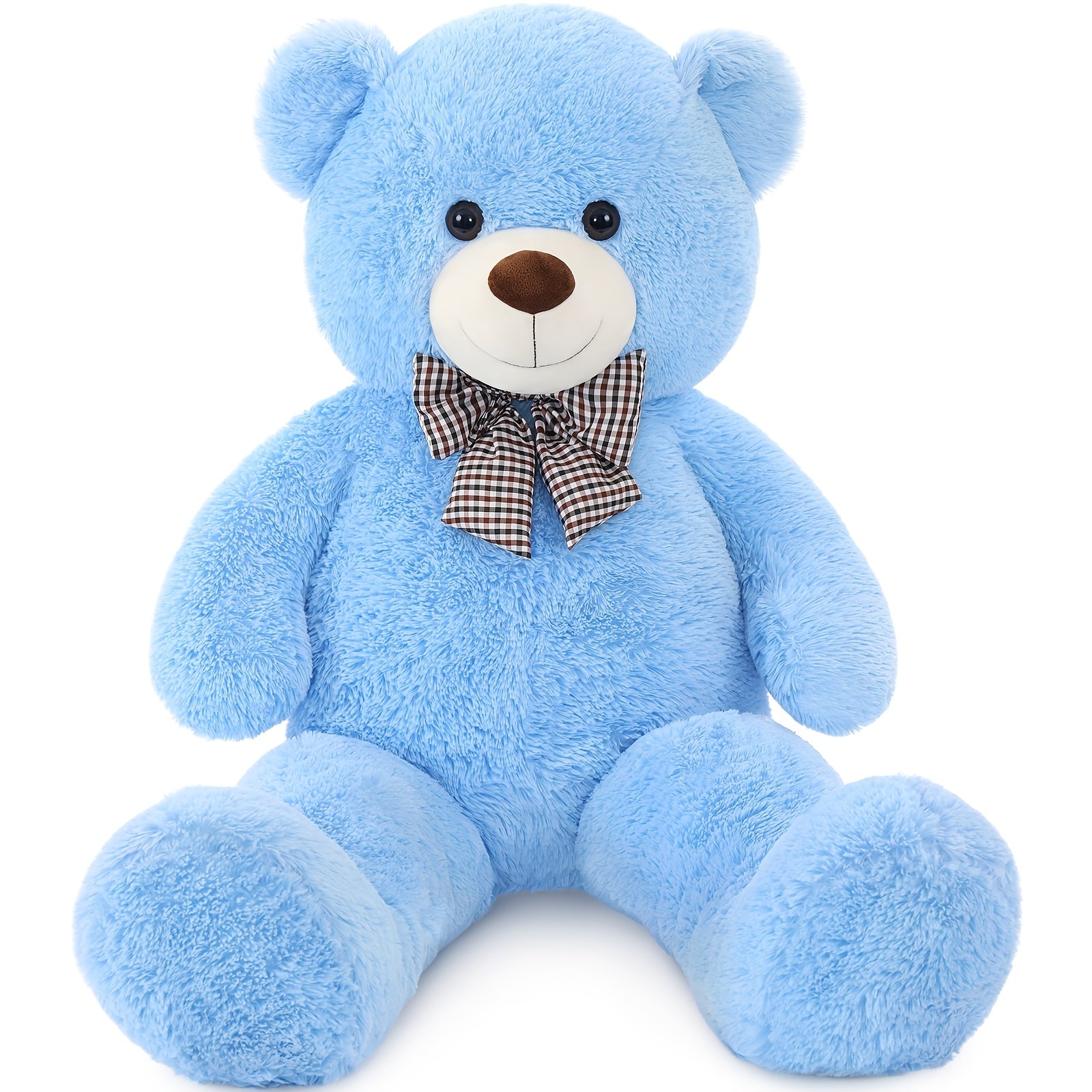 Morismos Large Blue Teddy Bear Jumbo Bear 55 Inch Oversize Huge Stuffed Animal for Boys And Girls